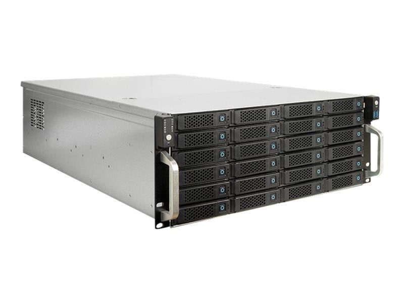 Inter-Tech IPC 4U-4724 - Gehäuse - Server (Rack) - Schwarz