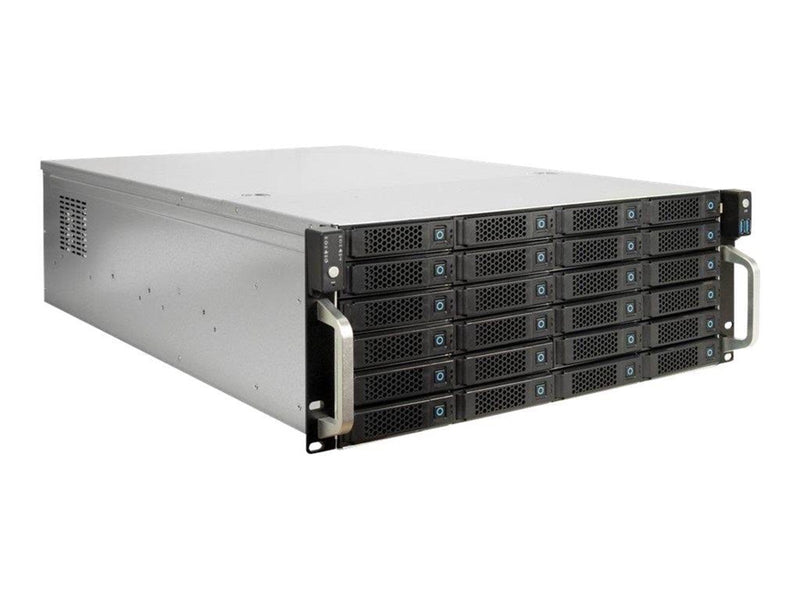 Inter-Tech IPC 4U-4724 - Gehäuse - Server (Rack) - Schwarz