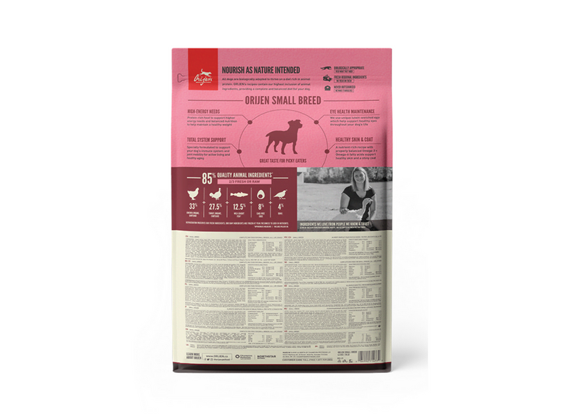 ORIJEN Small Breed Dry Dog Food 4.5kg