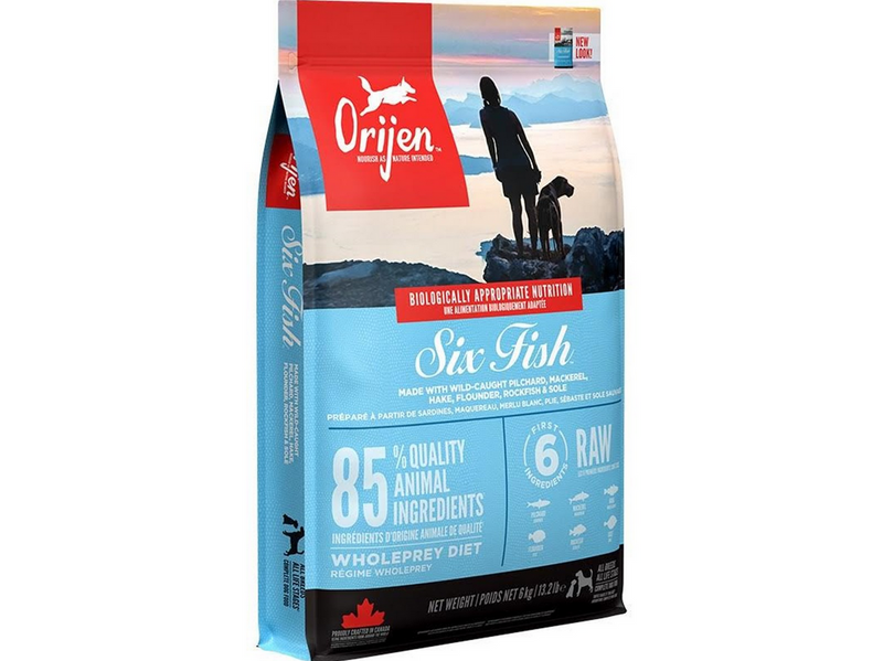 ORIJEN Six Fish Complete Dry Dog Food 6kg