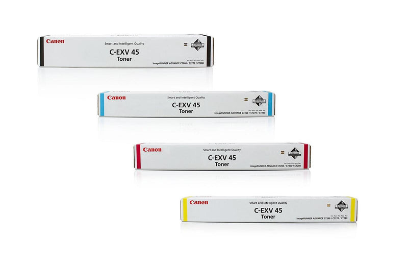 Canon Original Toner C-EXV45 4er-Set schwarz, cyan, magenta, gelb