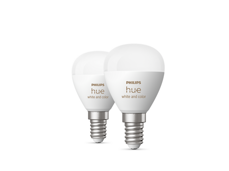 Philips Hue White and Color Ambiance E14 Smart luster bulb (2-pack)