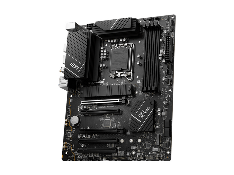 MSI PRO B760-P WIFI DDR4 Mainboard - Intel B760 - Intel LGA1700 - DDR4 RAM - ATX