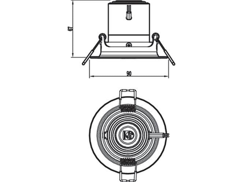 Philips POMERON DIM 070 3W 27K EU recessed