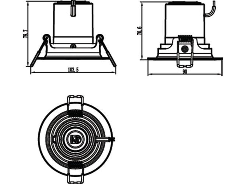 Philips POMERON DIM 070 5W 27K EU recessed