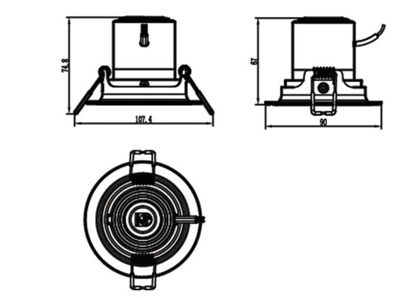 Philips POMERON DIM 070 7W 27K EU recessed