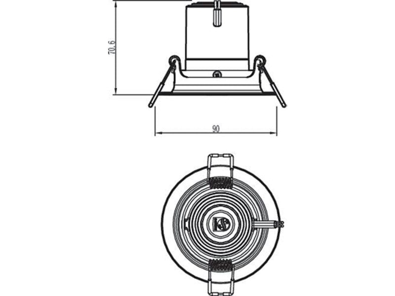 Philips POMERON DIM 070 7W 40K EU recessed