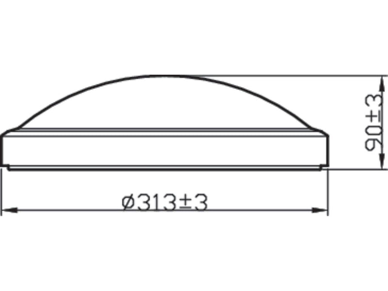 Philips DORIS CL257 EC RD 17W 27K W HV IP44 06