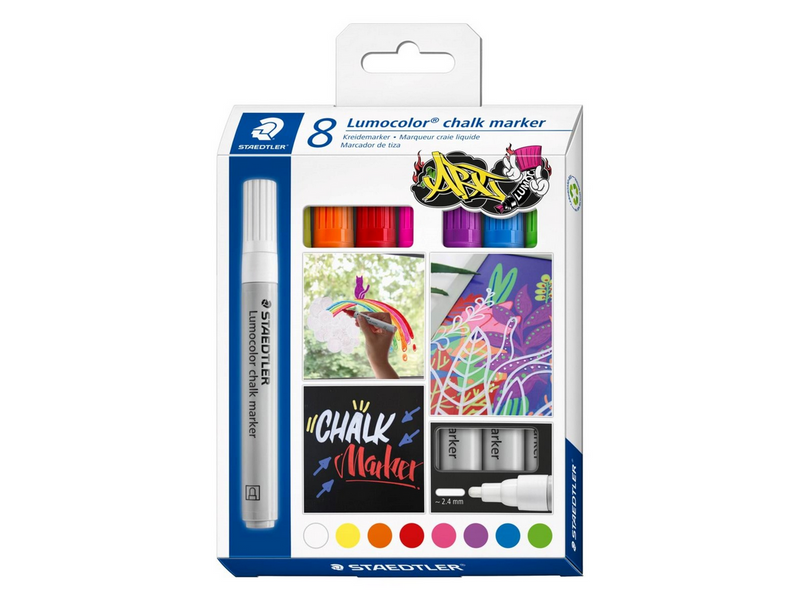 Staedtler Chalk marker Lumocolor 2.4mm 8pcs