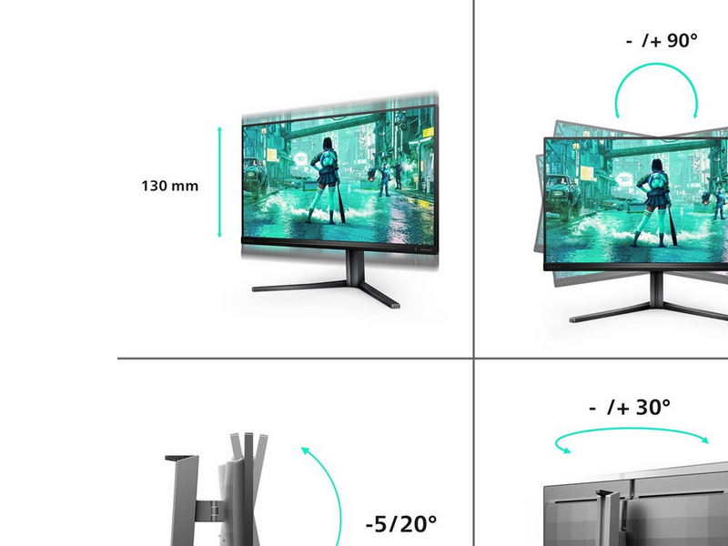 24,5" Philips Evnia 3000 25M2N3200W - 1920x1080 (FHD) - 240Hz - VA