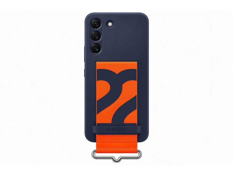 Samsung Galaxy S22 Silicone Cover with Strap - Navy