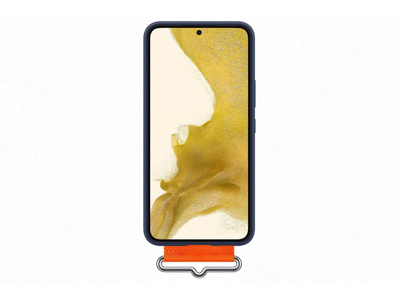Samsung Galaxy S22 Silicone Cover with Strap - Navy