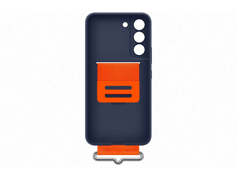 Samsung Galaxy S22 Silicone Cover with Strap - Navy