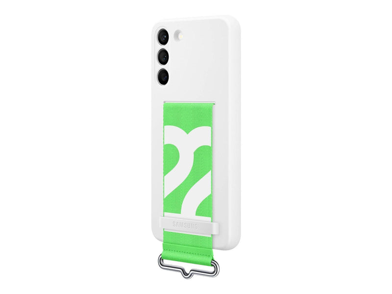 Samsung Galaxy S22 Plus Silicone Cover with Strap - White