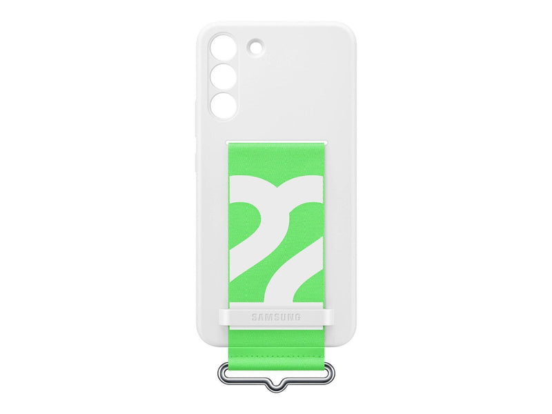 Samsung Galaxy S22 Plus Silicone Cover with Strap - White