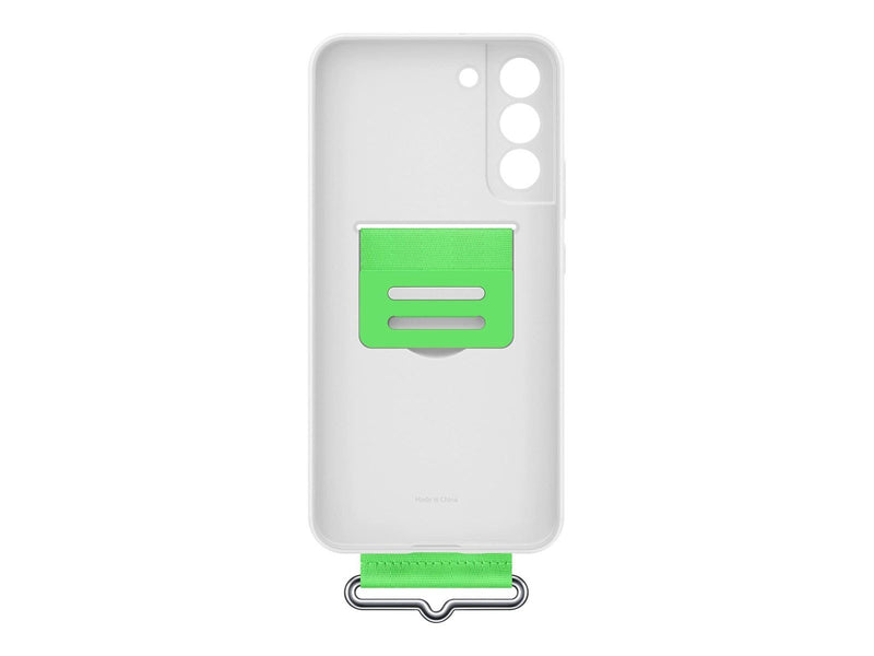 Samsung Galaxy S22 Plus Silicone Cover with Strap - White