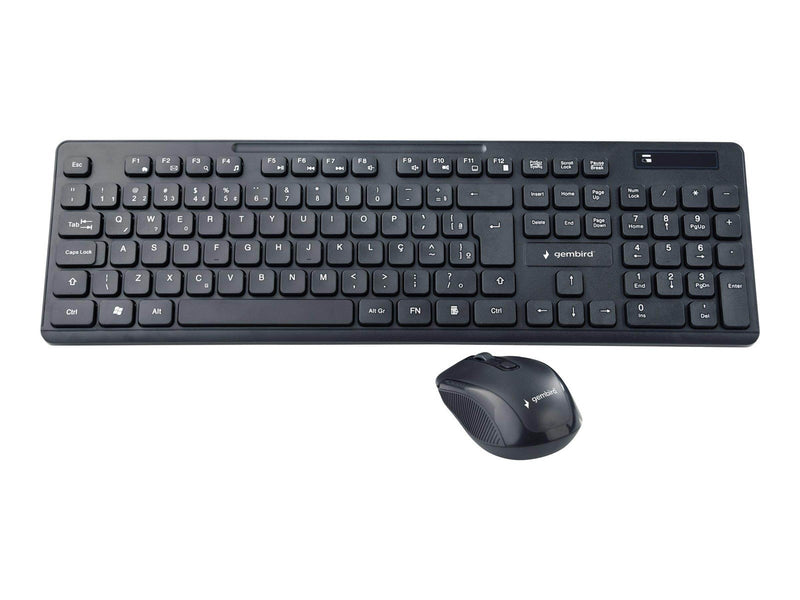 Gembird - keyboard and mouse set - QWERTY - US - black - Tastatur & Maus Set - Englisch - US - Schwarz
