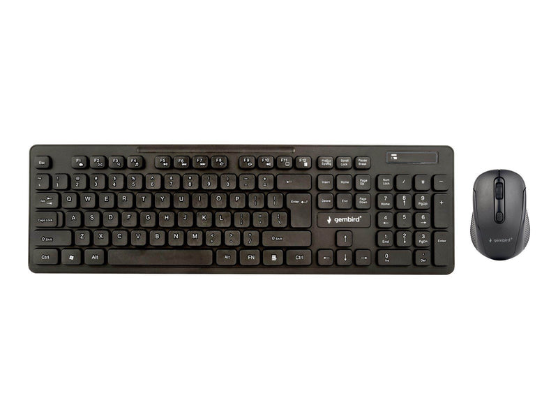 Gembird - keyboard and mouse set - QWERTY - US - black - Tastatur & Maus Set - Englisch - US - Schwarz