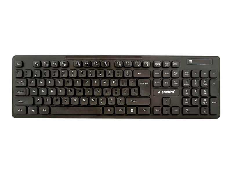 Gembird - keyboard and mouse set - QWERTY - US - black - Tastatur & Maus Set - Englisch - US - Schwarz