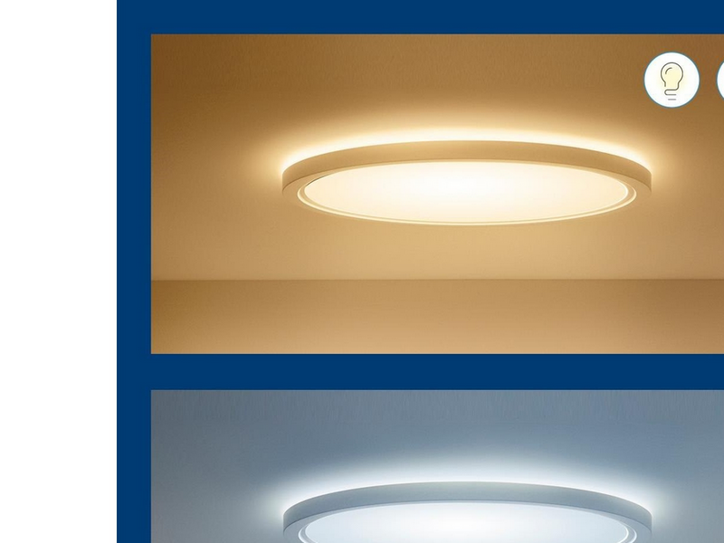 WiZ Super Slim Deckenlampe - 22 W - RGB - weiß