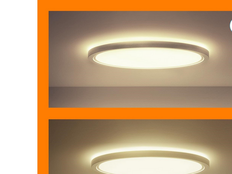 WiZ Super Slim Deckenlampe - 22 W - RGB - weiß