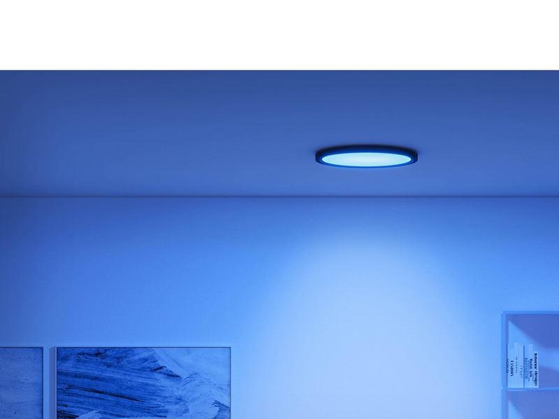 WiZ Super Slim Deckenlampe - RGB - Schwarz