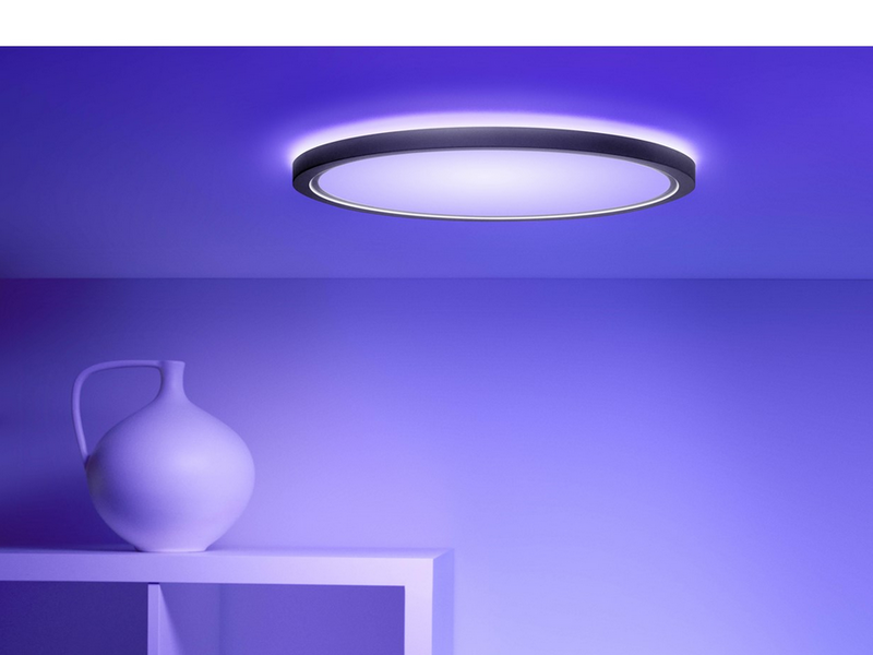 WiZ Super Slim Deckenlampe - RGB - Schwarz