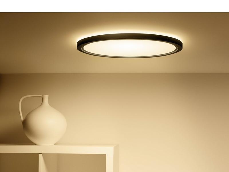 WiZ Super Slim Deckenlampe - RGB - Schwarz