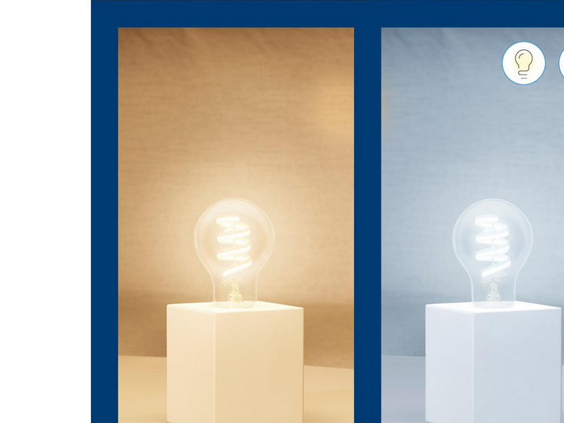 WiZ Color A60 E27 Smart Filament Bulb - RGB/16 Million colors + Dimmable White LED