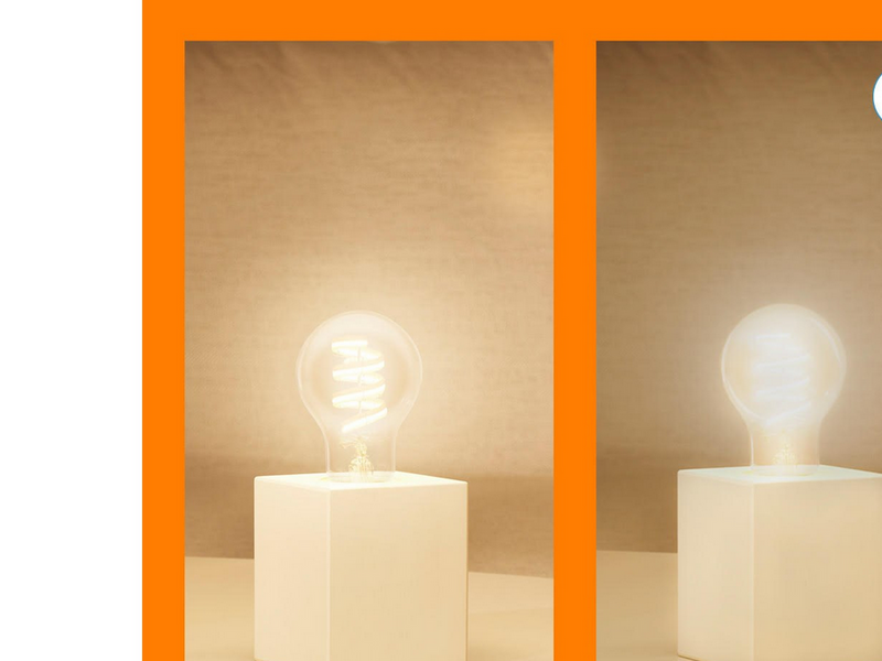 WiZ Color A60 E27 Smart Filament Bulb - RGB/16 Million colors + Dimmable White LED