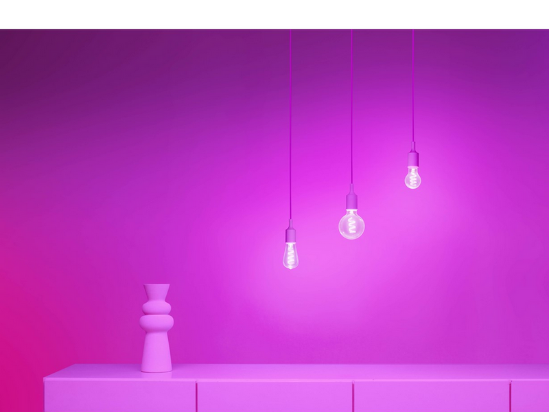 WiZ Color G95 E27 Smart Filament Globe Bulb - RGB/16 Million colors + Dimmable White LED