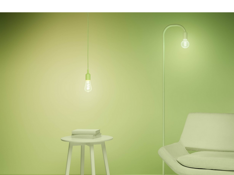 WiZ ST64 E27 Clear Smart Filament Bulb - RGB/16 Million colors + Dimmable White LED