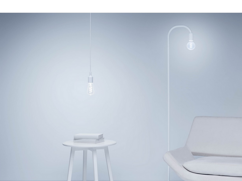 WiZ ST64 E27 Clear Smart Filament Bulb - RGB/16 Million colors + Dimmable White LED