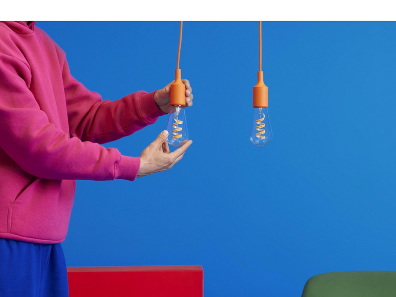 WiZ ST64 E27 Clear Smart Filament Bulb - RGB/16 Million colors + Dimmable White LED