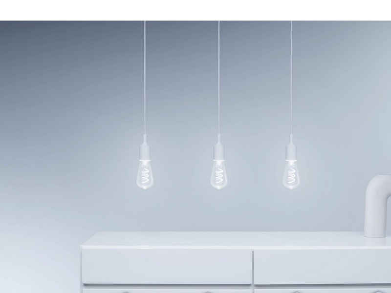 WiZ ST64 E27 Clear Smart Filament Bulb - RGB/16 Million colors + Dimmable White LED
