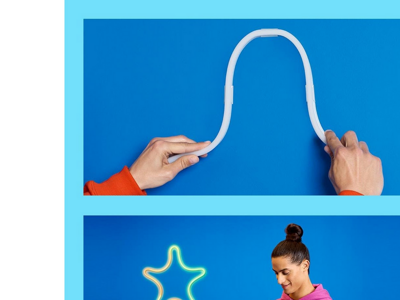 WiZ Neon Flex Lightstrip 3 m - 24 W - RGB - weiß