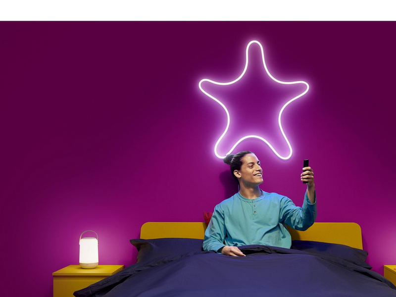 WiZ Neon Flex Lightstrip 3 m - 24 W - RGB - weiß
