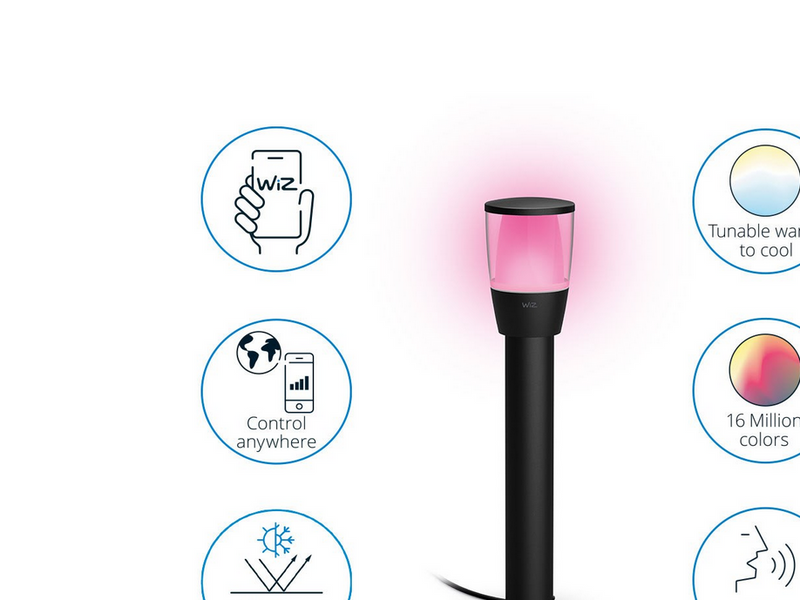 WiZ Smart Outdoor Elpas Bollard Starter Kit