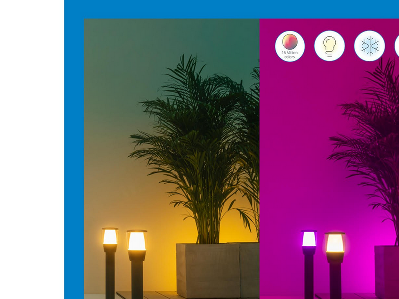 WiZ Smart Outdoor Elpas Bollard Starter Kit
