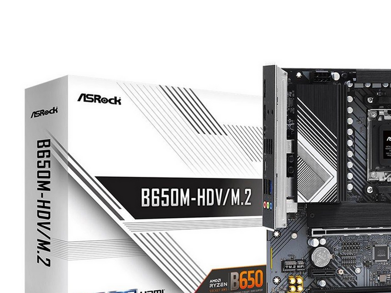 ASRock B650M-HDV/M.2 Mainboard - AMD B650 - AMD AM5 - DDR5 RAM - Micro-ATX