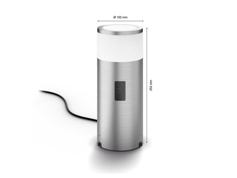 Philips Hue Outdoor Calla Pedestal - Inox - Extension