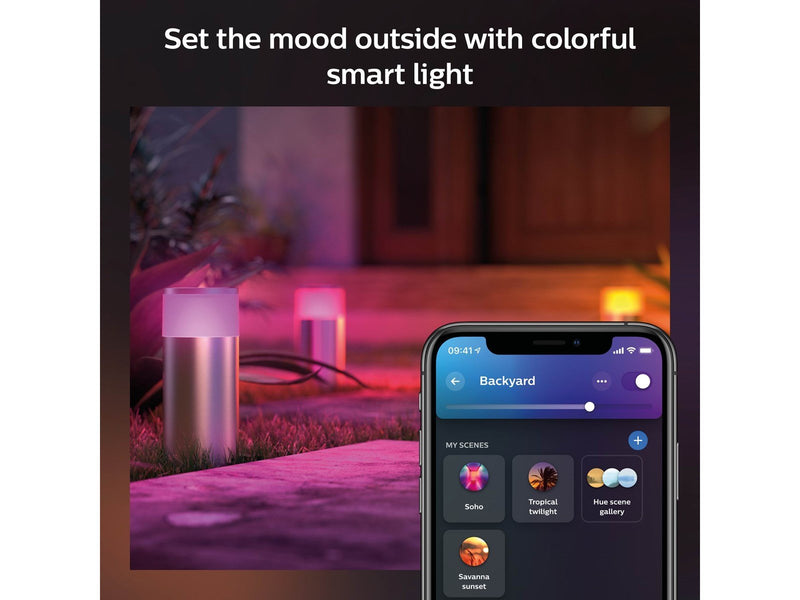 Philips Hue Outdoor Calla Pedestal - Inox - Extension