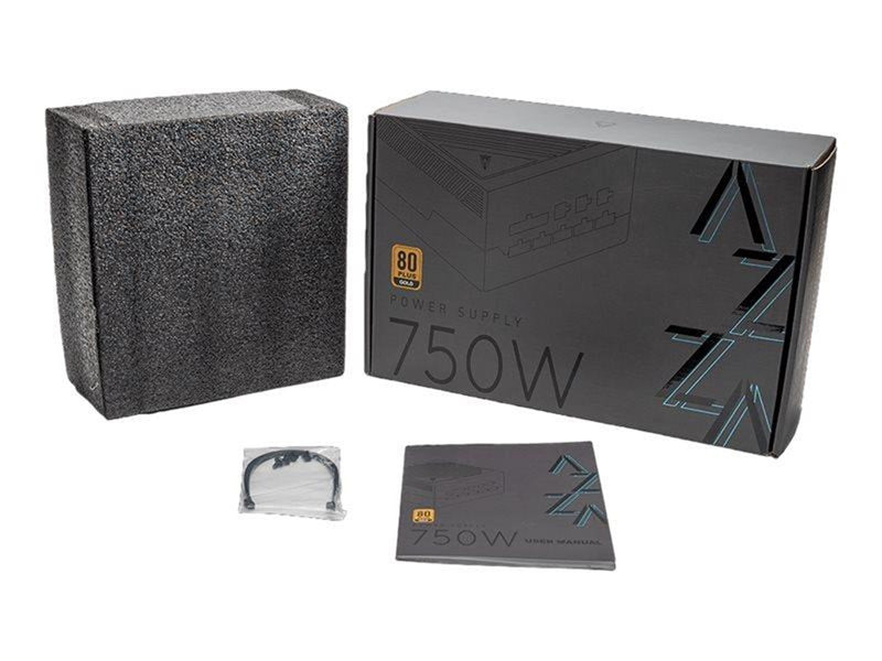 AZZA - power supply - 750 Watt Netzteile - 750 Watt - 120 mm - ATX - 80 Plus Gold zertifiziert