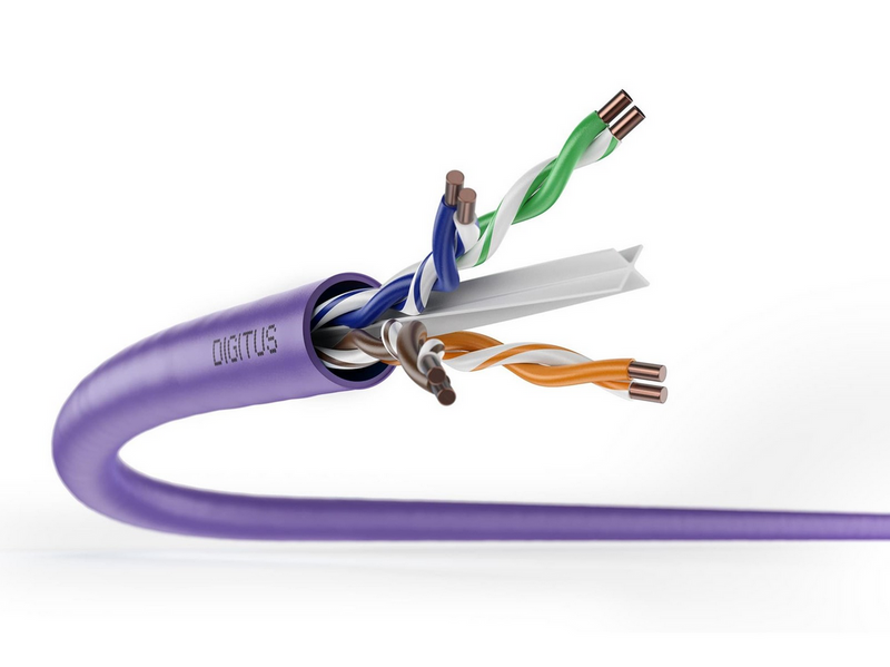 DIGITUS CAT 6 U/UTP Installation Cable - 305m - Lila - 305m