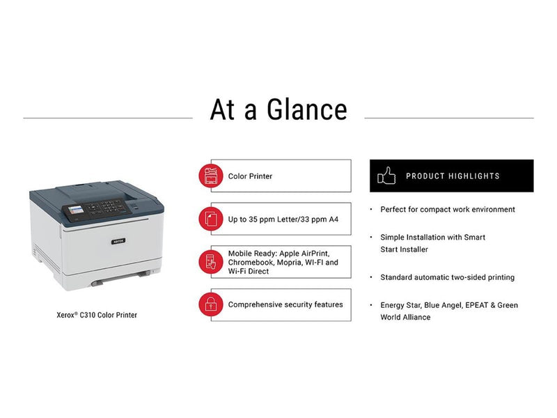 Xerox C310 Color Laser (C310V/DNI) Laserdrucker - Farbe - Laser