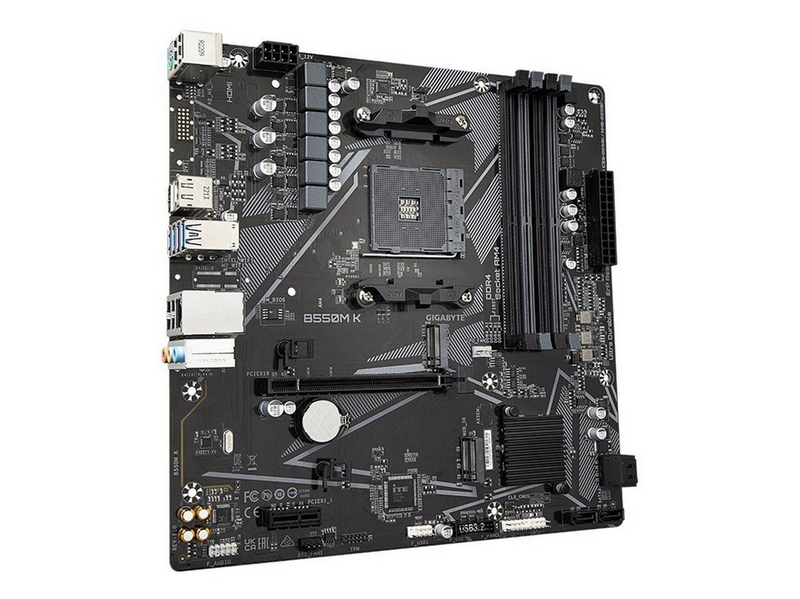 GIGABYTE B550M K Mainboard - AMD B550 - AMD AM4 socket - DDR4 RAM - Micro-ATX