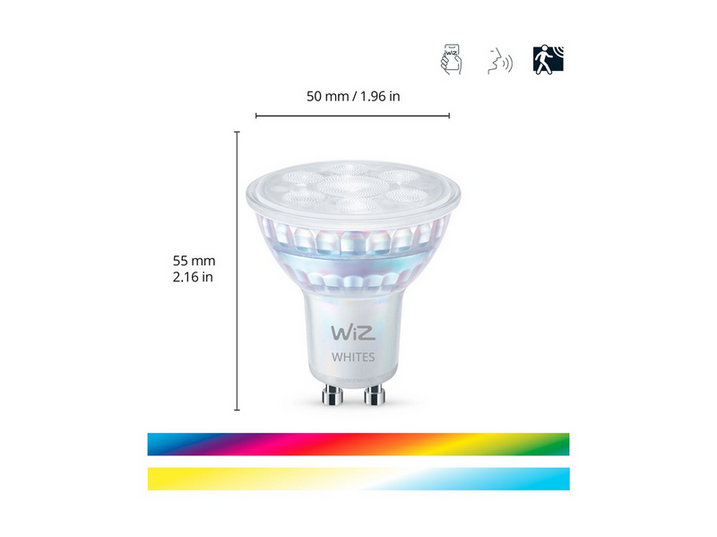 WiZ Spot GU10 Color & Tunable White – 3er-Pack