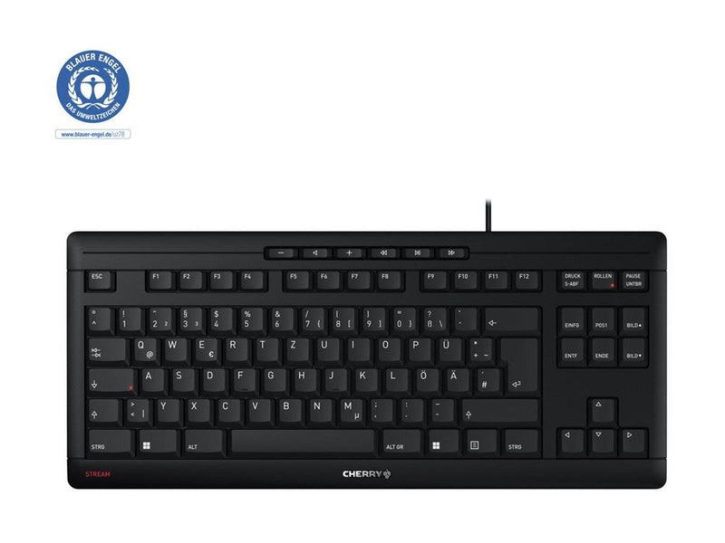 Cherry STREAM TKL - Tastaturen - Deutsch - Schwarz