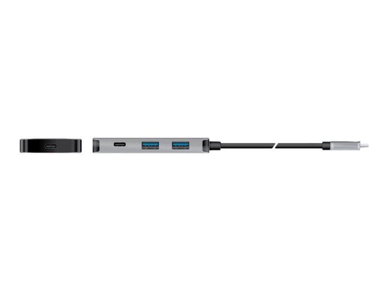 Club 3D CSV-1543 - hub - 4 ports USB-Hubs - 4 - silber
