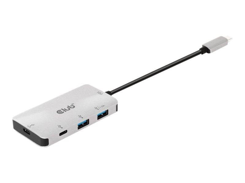 Club 3D CSV-1543 - hub - 4 ports USB-Hubs - 4 - silber